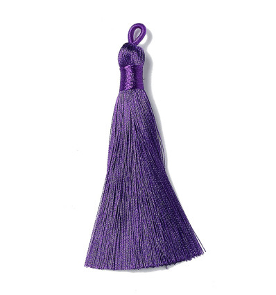 Pompon nylon parme