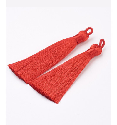 Pompon nylon marron
