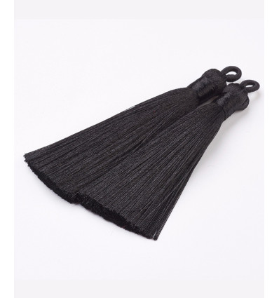 Pompon nylon marron