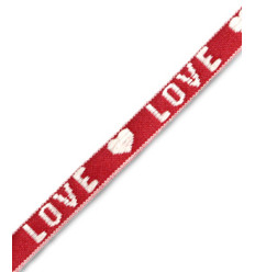 Ruban brodé "LOVE"