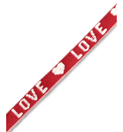 Ruban brodé "LOVE"