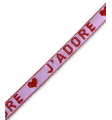 Ruban brodé "J'adore"