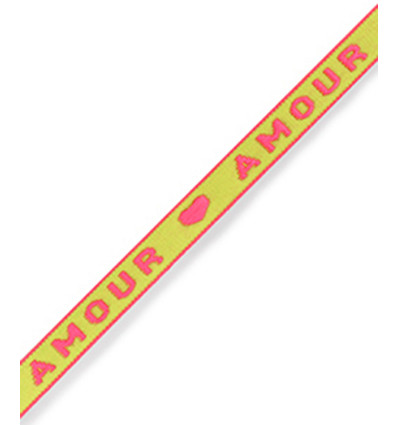 Ruban brodé "Amour"