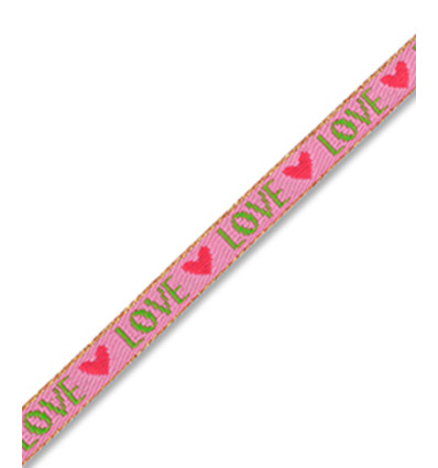 Ruban brodé "LOVE"