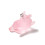 Pendentif petit cochon qui vole en résine