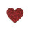 pendentif gros coeur paillettes en acétate