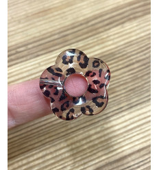 pendentif fleur en acétate
