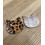 pendentif tête de chat léopard en acétate