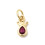 Mini pendentif zircon goutte avec couronne