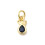 Mini pendentif zircon goutte avec couronne