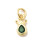 Mini pendentif zircon goutte avec couronne