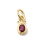 Mini pendentif zircon ovale avec couronne