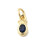 Mini pendentif zircon ovale avec couronne