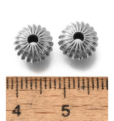 8.5x6mm - perle intercalaire oursin