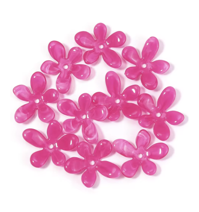 pendentif fleur de jasmin en acétate