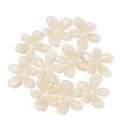 pendentif fleur de jasmin en acétate