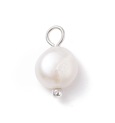 10x6.5mm - perles de culture naturelles sur tige