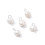 10x6.5mm - perles de culture naturelles sur tige