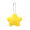 Pendentif peluche étoile jaune