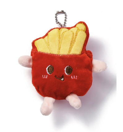 Pendentif peluche cornet de frite