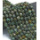 8mm - turquoise africaine - Chapelet pierre cube