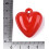 pendentif gros coeur rouge