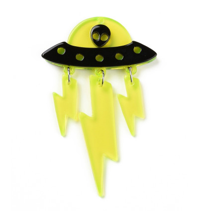 pendentif ovni + éclair plexi