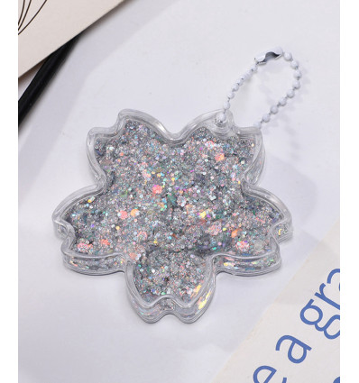 Pendentif fleur avec liquide