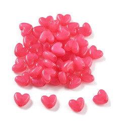 (50pcs) Lot petites perles coeurs