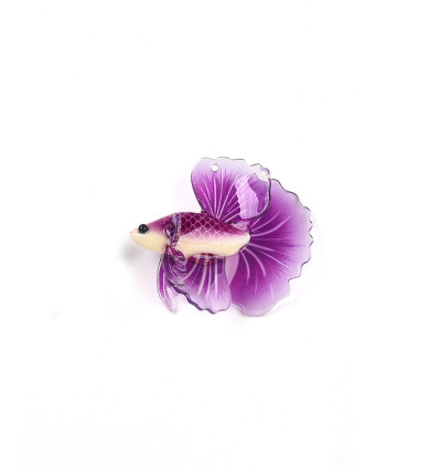 pendentif poisson combattant 3D