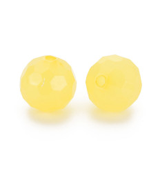 16mm - Perle ronde facettes acrylique