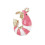 Pendentif crevette rose 