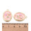 Pendentif ovale fleur de rose