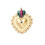 Pendentif coeur ex-voto + oeil