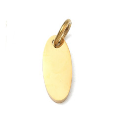 Pendentif médaille ovale