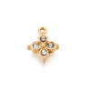 Pendentif oeil articulé + zircon vert