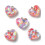 Pendentifs coeur résine paillettes étoiles