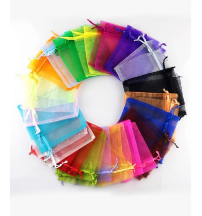 Lot de 100 pochons en organza