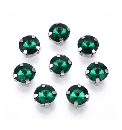9mm - Strass à coudre - rond
