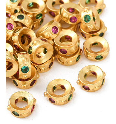 6mm - intercalaire doré à l'or fin