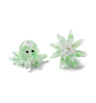 Perle poulpe en verre soufflé