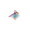 Pendentif oiseau émaillé