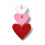 pendentif triple coeur plexi