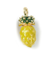 Pendentif oeil articulé + zircon vert