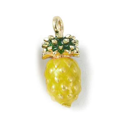 Pendentif ananas émaillé