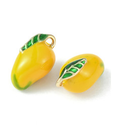 Pendentif oeil articulé + zircon vert