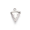 Pendentif oeil articulé + zircon vert