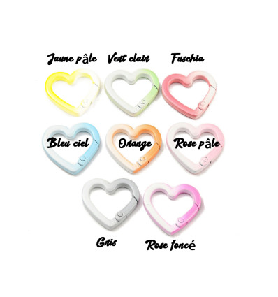 Mousqueton coeur (1pc)