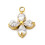 Pendentif trèfle + zirconium