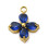 Pendentif trèfle + zirconium mauve
